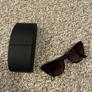 Prada Brown Cateye Sunglasses